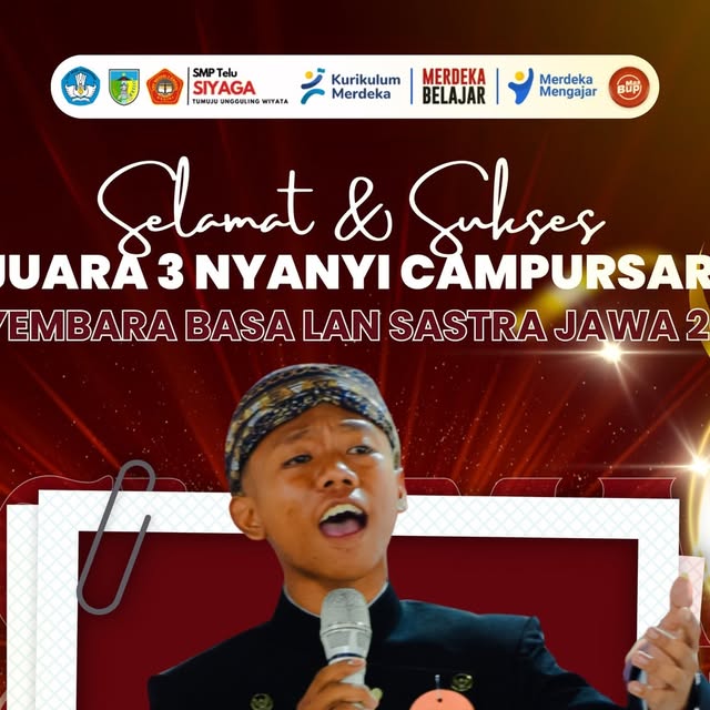 Achmad Abizar Gifari Raih Juara 3 Nyanyi Campursari Sayembara Sastra Jawa Kabupaten Kediri 2026