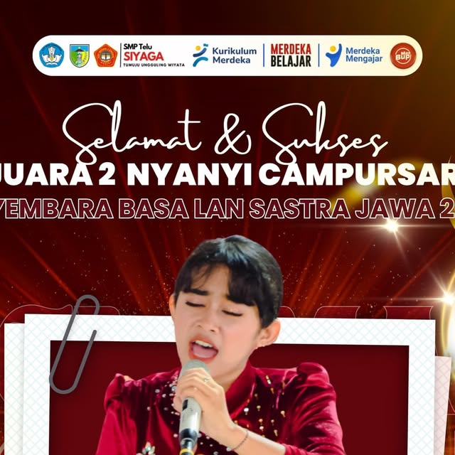 Adinda Gisela Raih Juara 2 Nyanyi Campursari Sayembara Sastra Jawa Kabupaten Kediri 2026