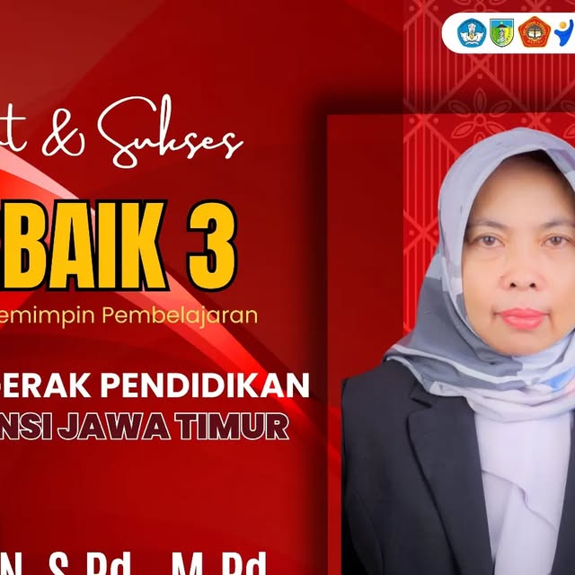 Kepala SMPN 3 Grogol Raih Juara 3 Pemimpin Pembelajaran dan Penggerak Pendidikan Jawa Timur