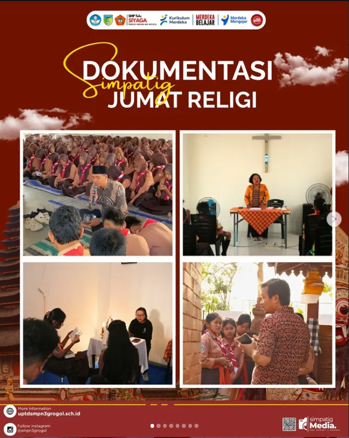 Jumat Religi SMP Negeri 3 Grogol: Menumbuhkan Iman dan Karakter