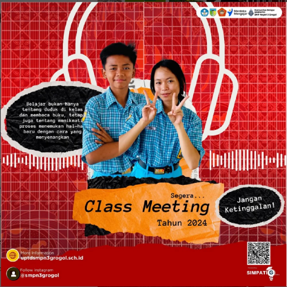 Serunya Class Meeting Hari Ini di SMP Negeri 3 Grogol!
