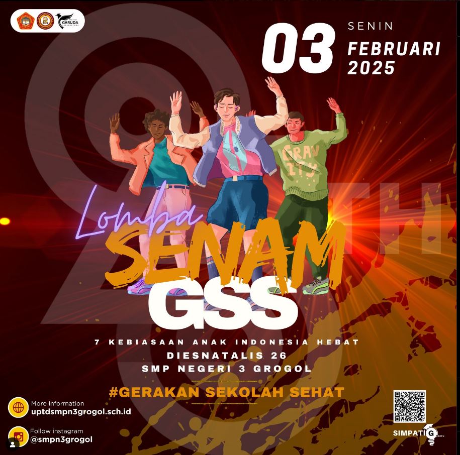 Lomba Senam Anak Hebat Indonesia – Dies Natalis SMPN 3 Grogol ke-26#Hari Pertama