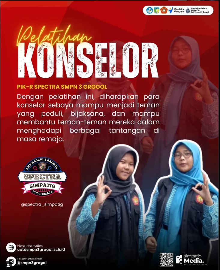 Membangun Generasi Peduli: Pelatihan Konselor Sebaya PIK-R SMPN 3 Grogol