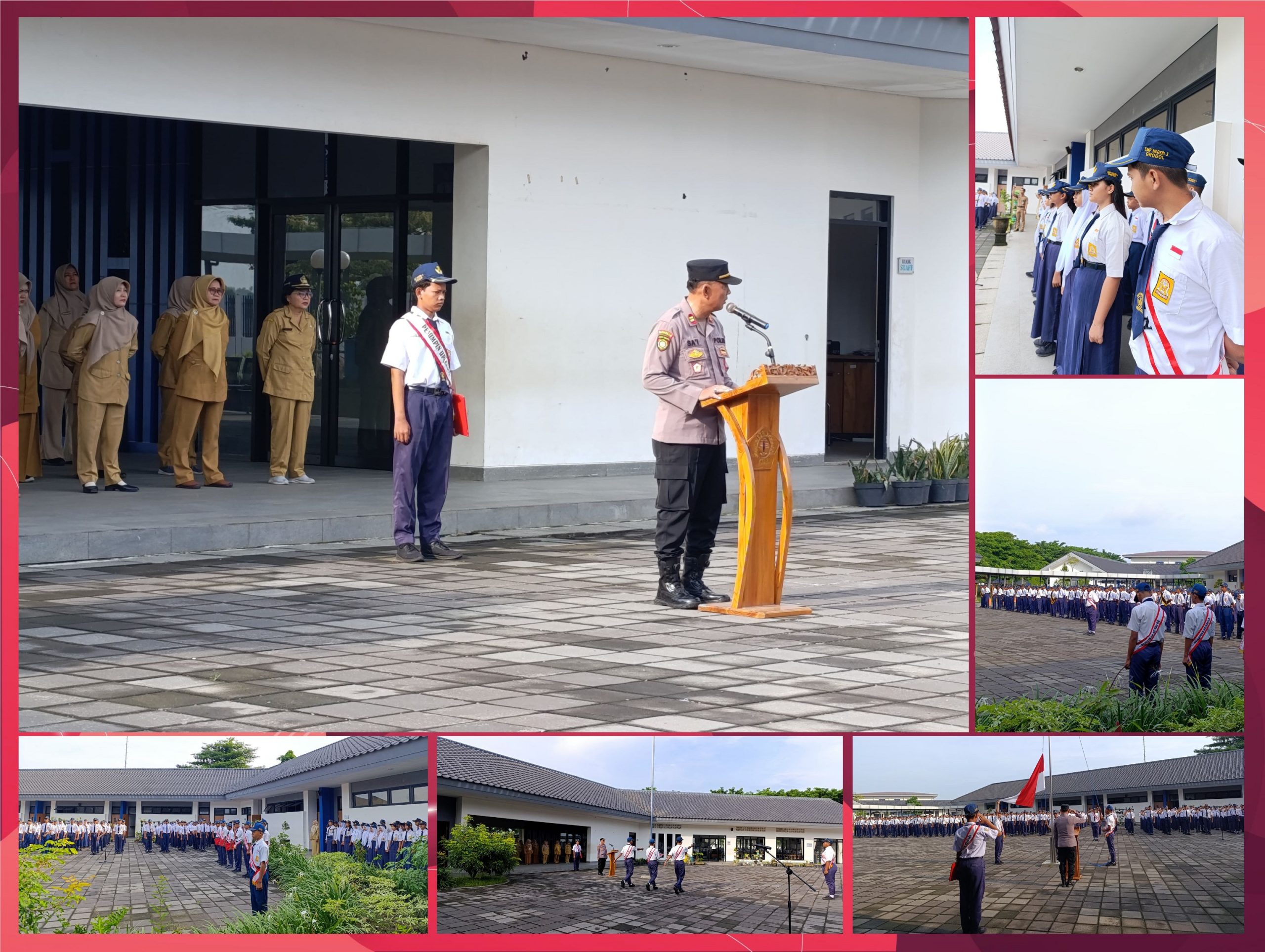 Upacara Bendera Bersama Kapolsek: Menanamkan Disiplin dan Kesadaran Hukum