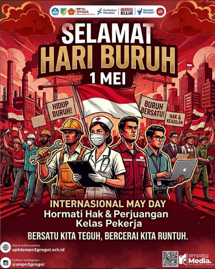Selamat Hari Buruh 1 Mei 2026