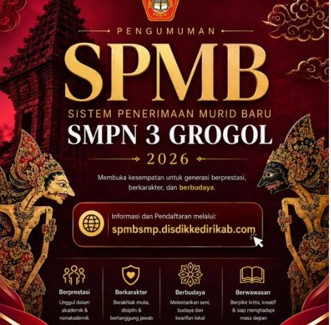 Hasil SPMB SMPN 3 Grogol Tahun Pelajaran 2026/2027 Resmi Diumumkan