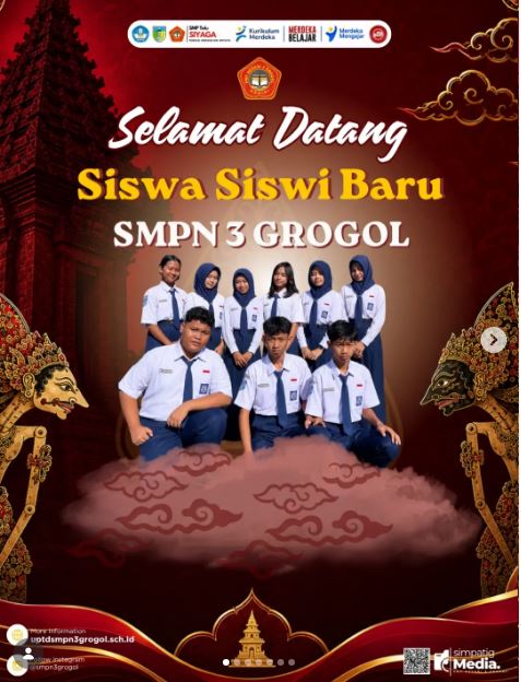 Selamat Datang Murid Baru SMPN 3 Grogol Tahun Pelajaran 2026/2027, Awali Perjalanan dengan Disiplin dan Semangat Berprestasi