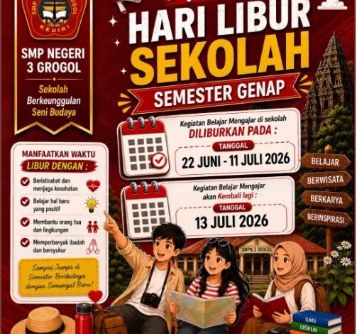 Libur Semester Genap Tahun Pelajaran 2025/2026, Saatnya Beristirahat, Berkarya, dan Mempersiapkan Semangat Baru