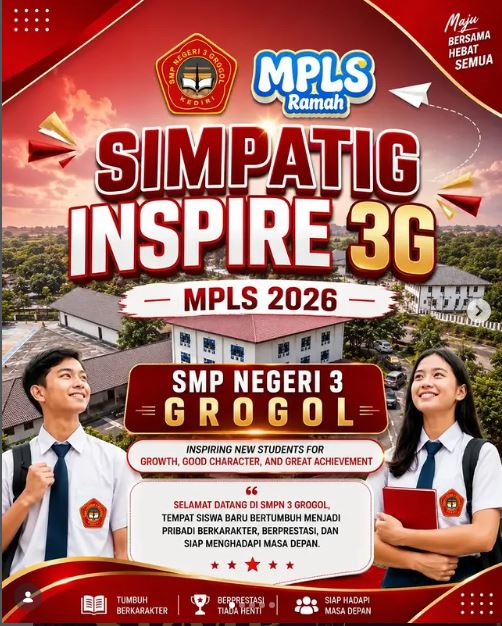 SMPN 3 Grogol Siap Menyambut Murid Baru Melalui MPLS Ramah SIMPATIG INSPIRE 3G 2026